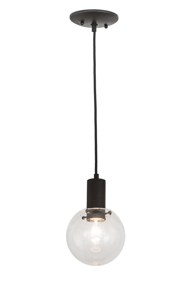 Meyda Tiffany 190882 One Light Mini Pendant, Textured Black