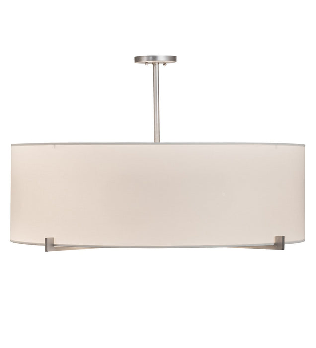 Meyda Tiffany 191517 Four Light Pendant, Brushed Nickel