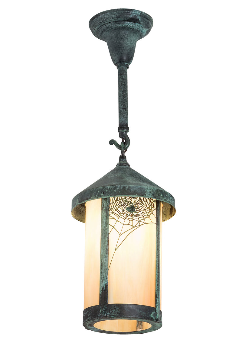 Meyda Tiffany 191712 One Light Mini Pendant, Verdigris