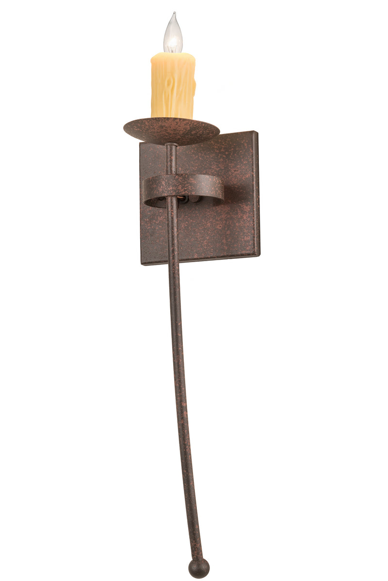 Meyda Tiffany 191937 One Light Wall Sconce, Rusty Nail