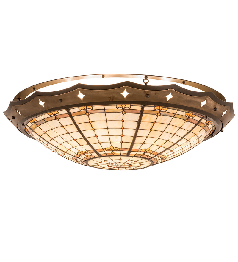 Meyda Tiffany 191949 Eight Light Flushmount, Timeless Bronze