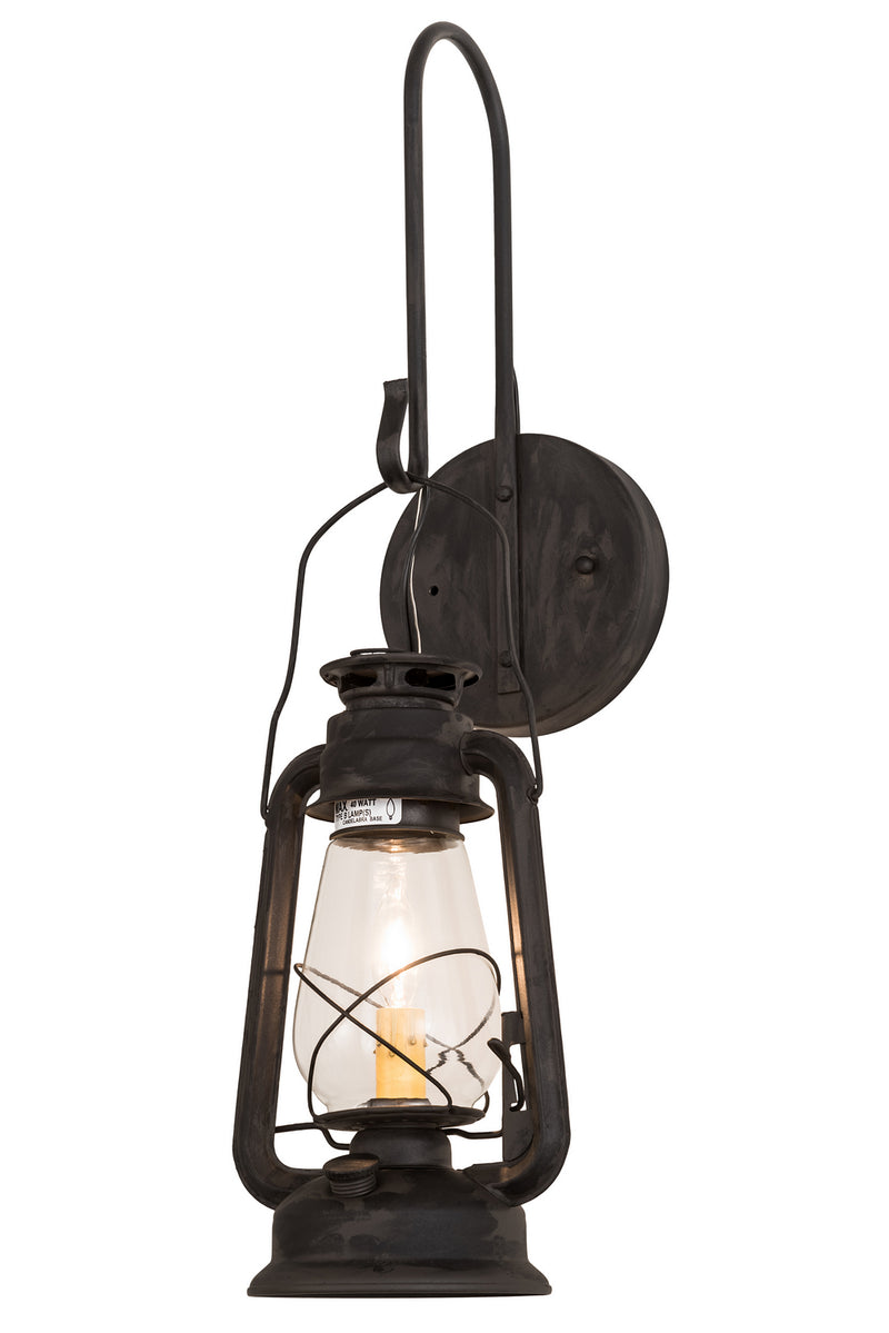 Meyda Tiffany 191984 One Light Wall Sconce, Costello Black