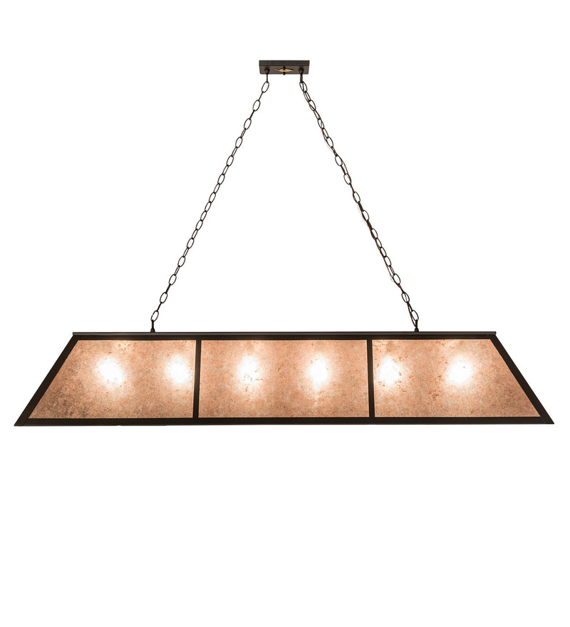 Meyda Tiffany 192028 Six Light Oblong Pendant, Oil Rubbed Bronze