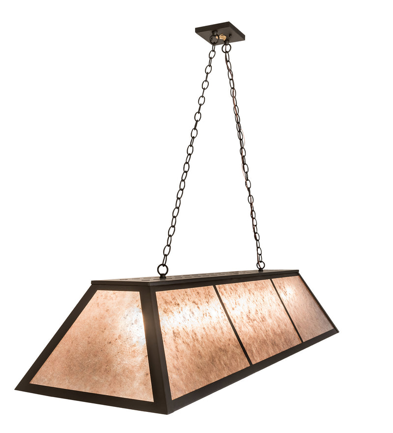Meyda Tiffany 192028 Six Light Oblong Pendant, Oil Rubbed Bronze