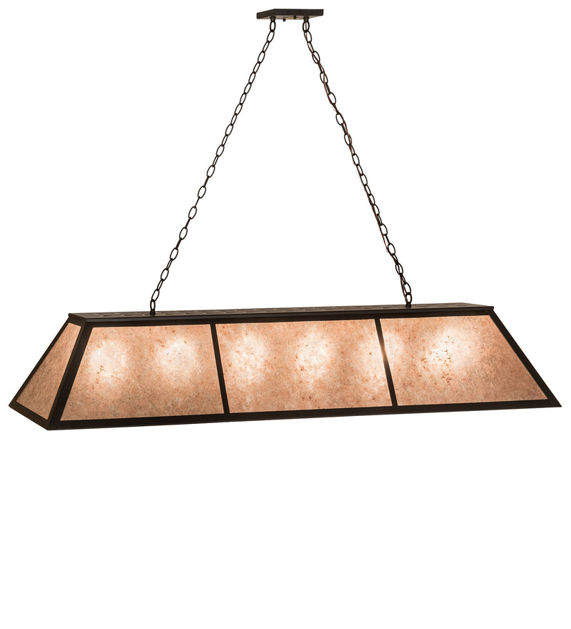 Meyda Tiffany 192028 Six Light Oblong Pendant, Oil Rubbed Bronze