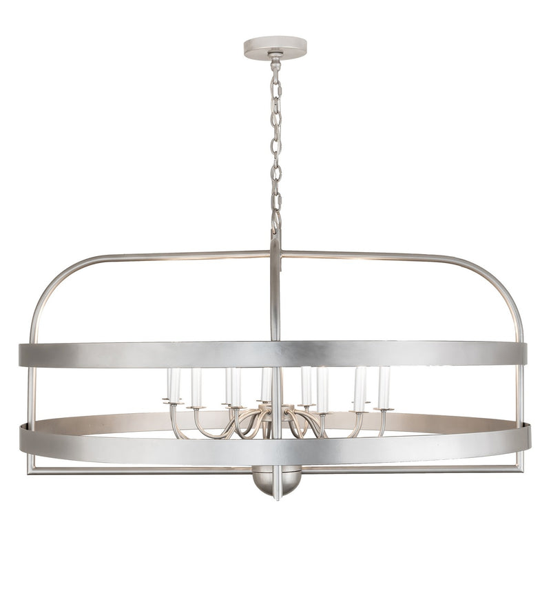 Meyda Tiffany 192243 12 Light Chandelier, Nickel Powder Coat