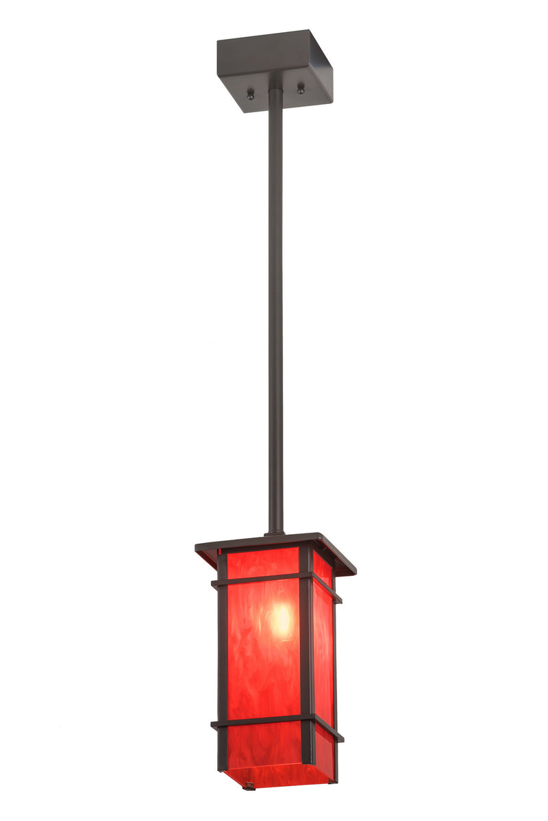 Meyda Tiffany 192565 One Light Mini Pendant, Timeless Bronze
