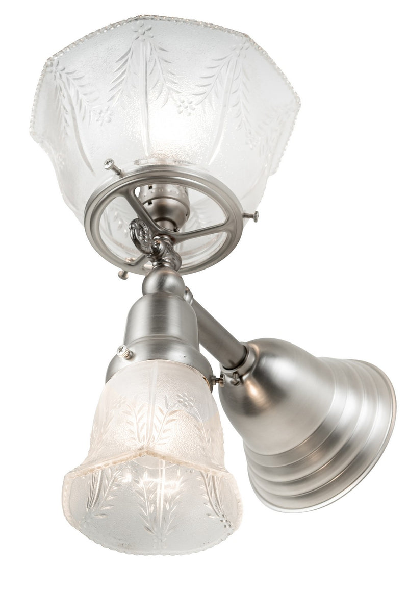 Meyda Tiffany 192906 Two Light Wall Sconce, Brushed Nickel