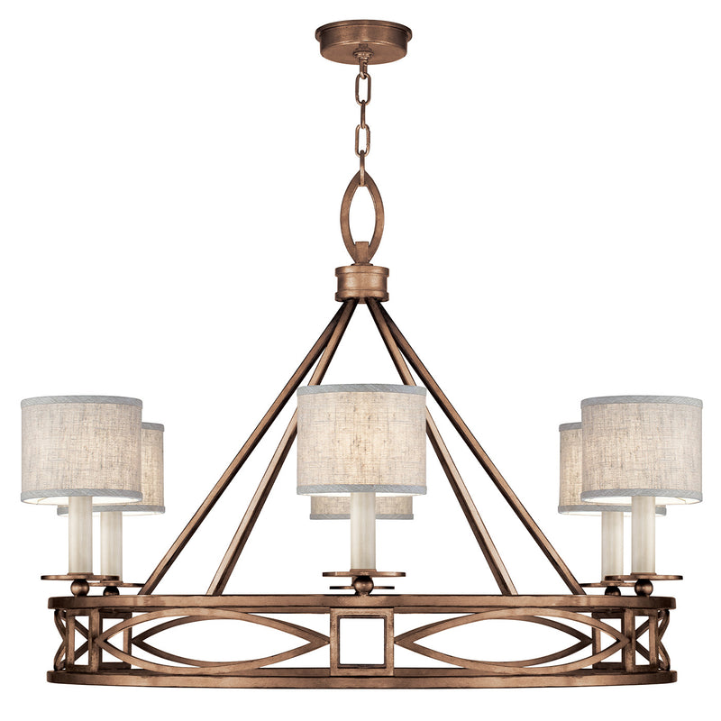 Fine Art 887640-11ST Six Light Chandelier, Bronze
