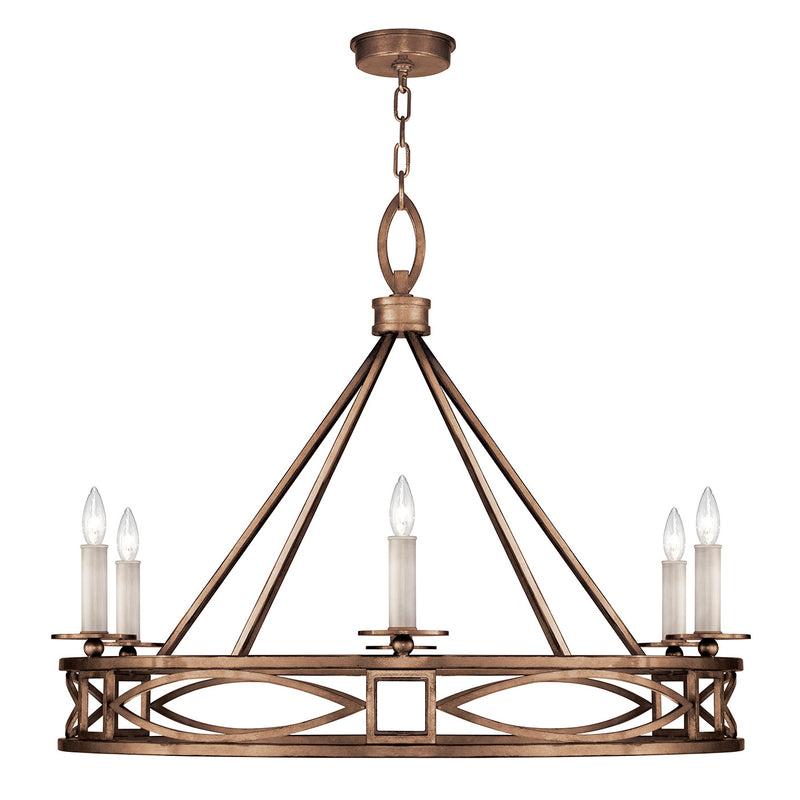 Fine Art 887640-1ST Six Light Chandelier, Bronze