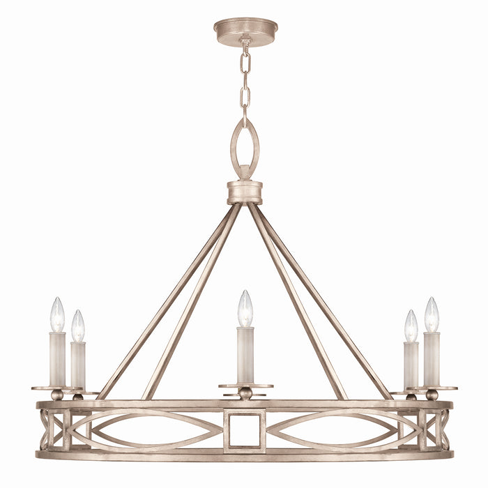 Fine Art 887640-2ST Six Light Chandelier, Gray
