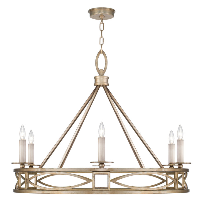 Fine Art 887640-3ST Six Light Chandelier, Gold