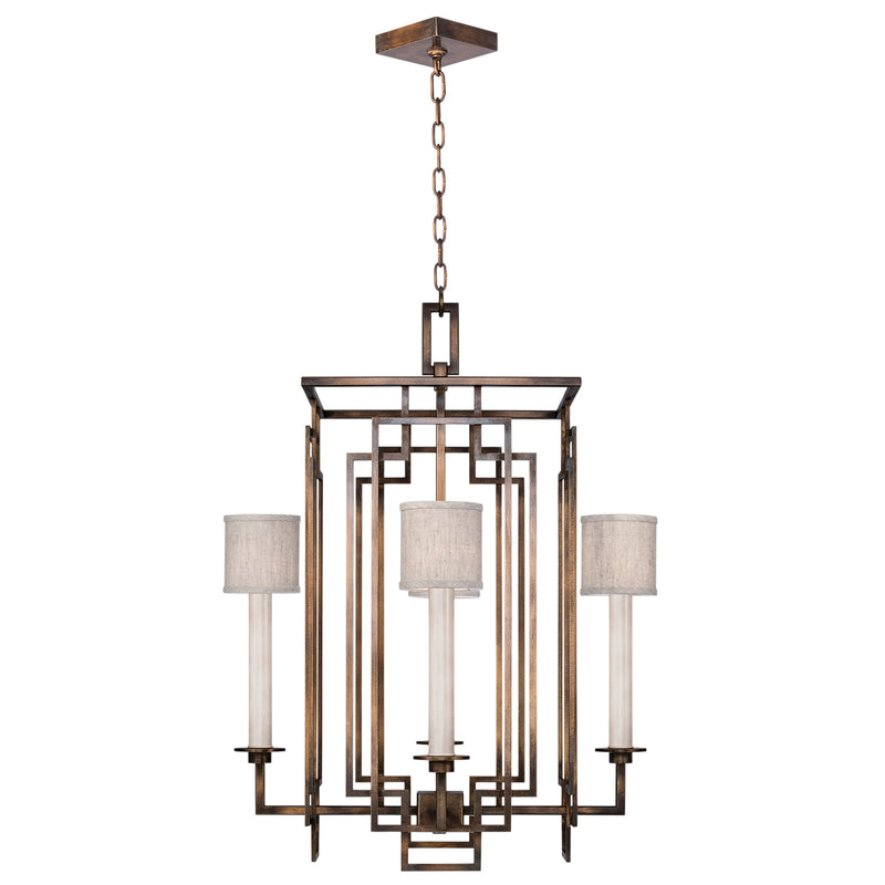 Fine Art 889040-11ST Four Light Chandelier, Bronze