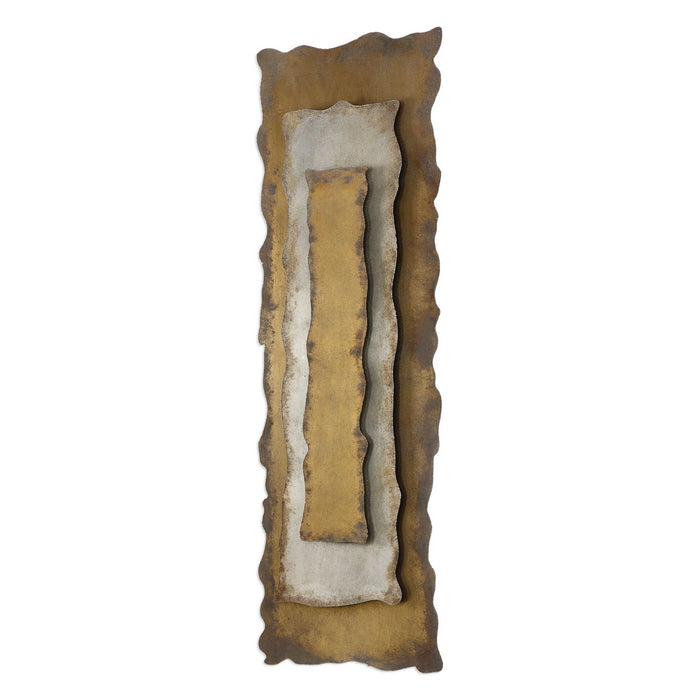 Uttermost 04127 Panel, Antique Bronze, Silver, And Gold