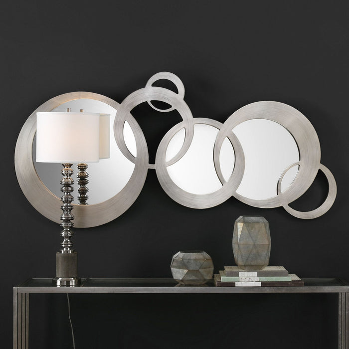 Uttermost 09303 Mirror, Antiqued Silver Leaf