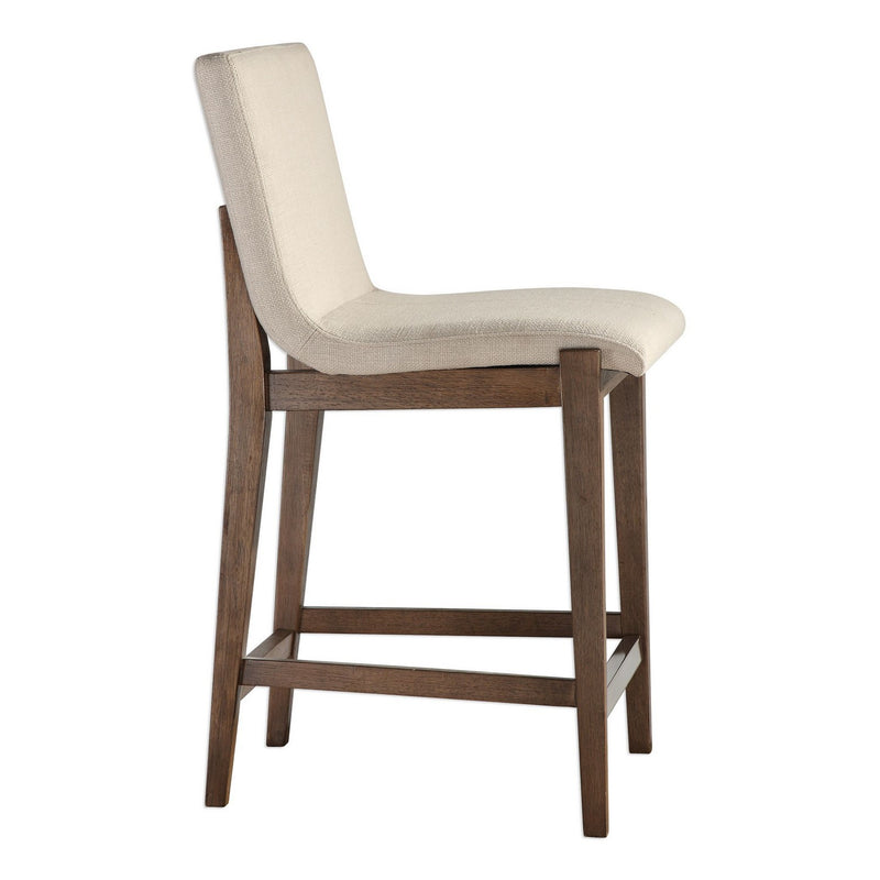 Uttermost 23390 Counter Stool, Brushed Nickel