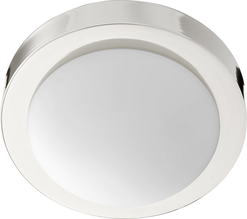 Quorum 3505-9-62 One Light Ceiling Mount, Polished Nickel