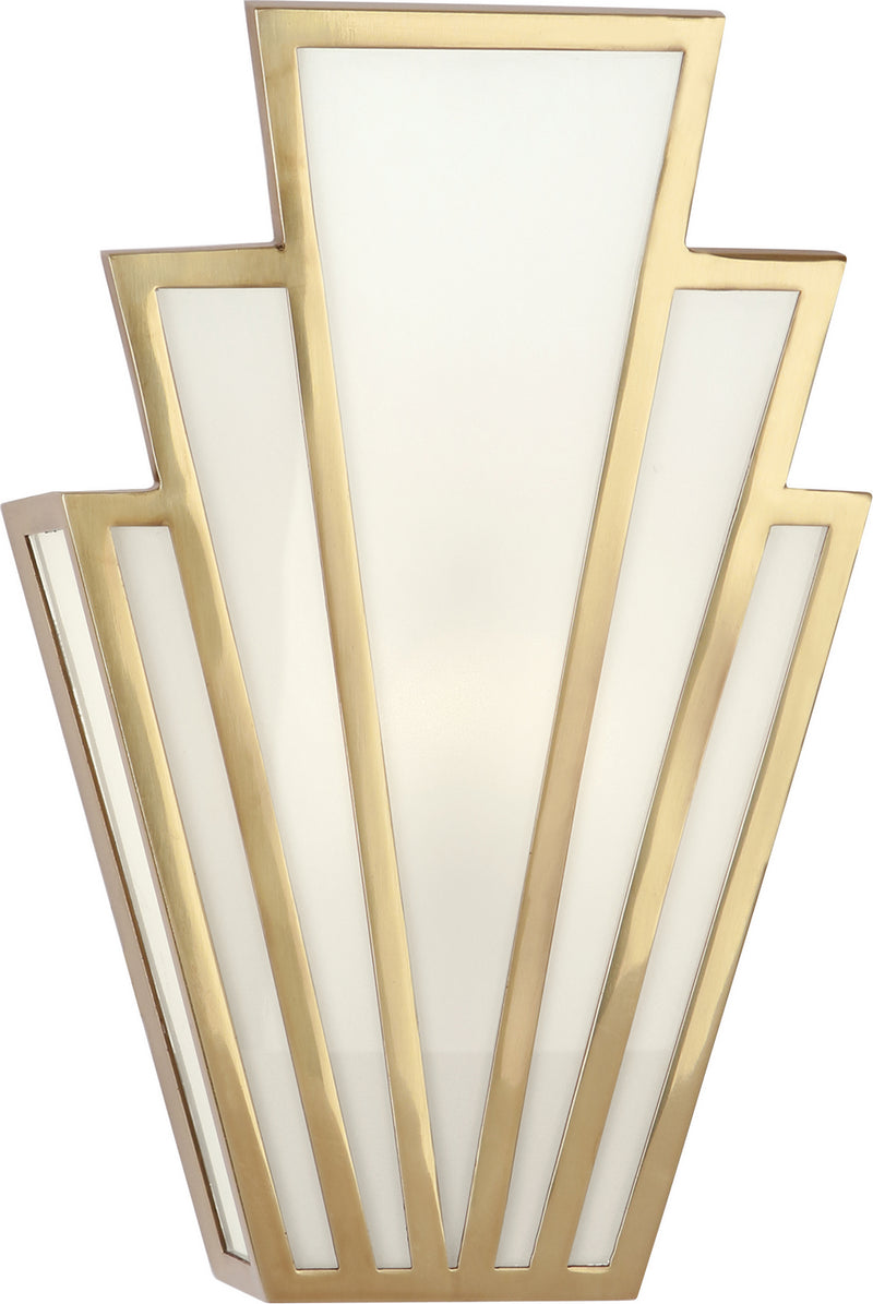 Robert Abbey 228 One Light Wall Sconce, Modern Brass
