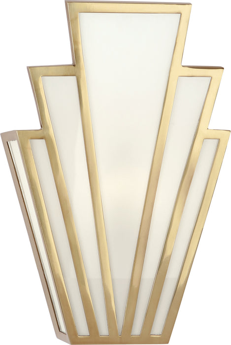 Robert Abbey 228 One Light Wall Sconce, Modern Brass