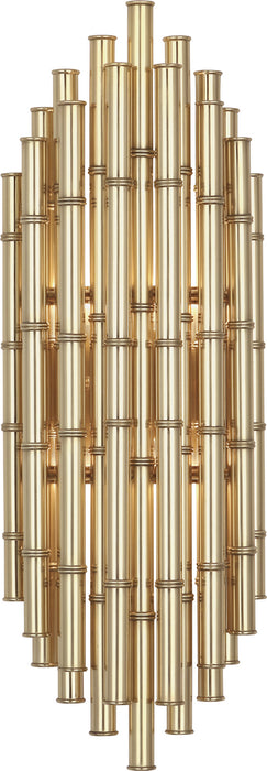 Robert Abbey 764 Two Light Wall Sconce, Modern Brass