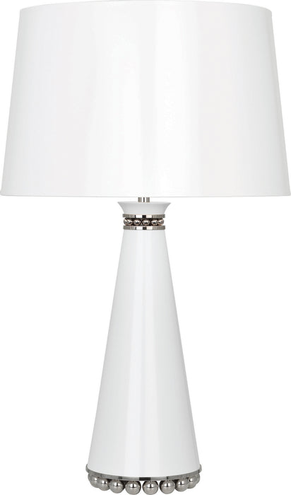 Robert Abbey LY45 One Light Table Lamp, Lily Lacquered Paint/Polished Nickel