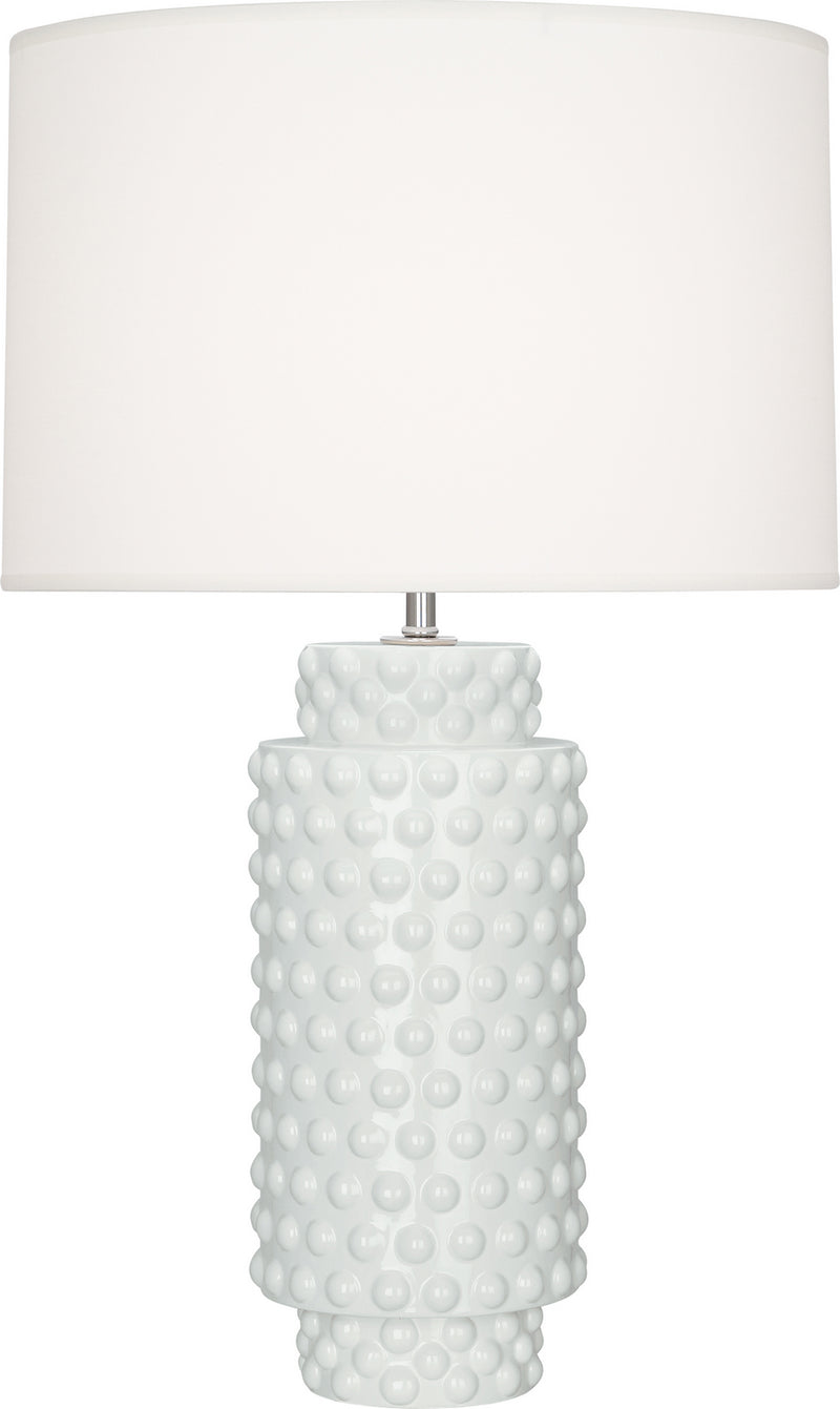 Robert Abbey LY800 One Light Table Lamp, Lily Glazed Textured Ceramic