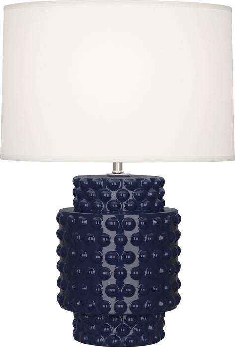 Robert Abbey MB801 One Light Accent Lamp, Midnight Blue Glazed Textured Ceramic