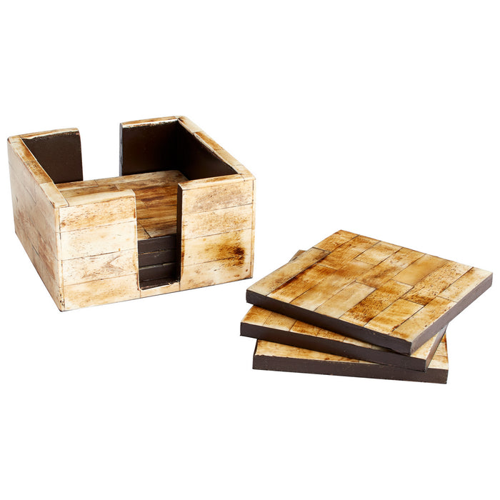Cyan 08004 Coasters, Bone