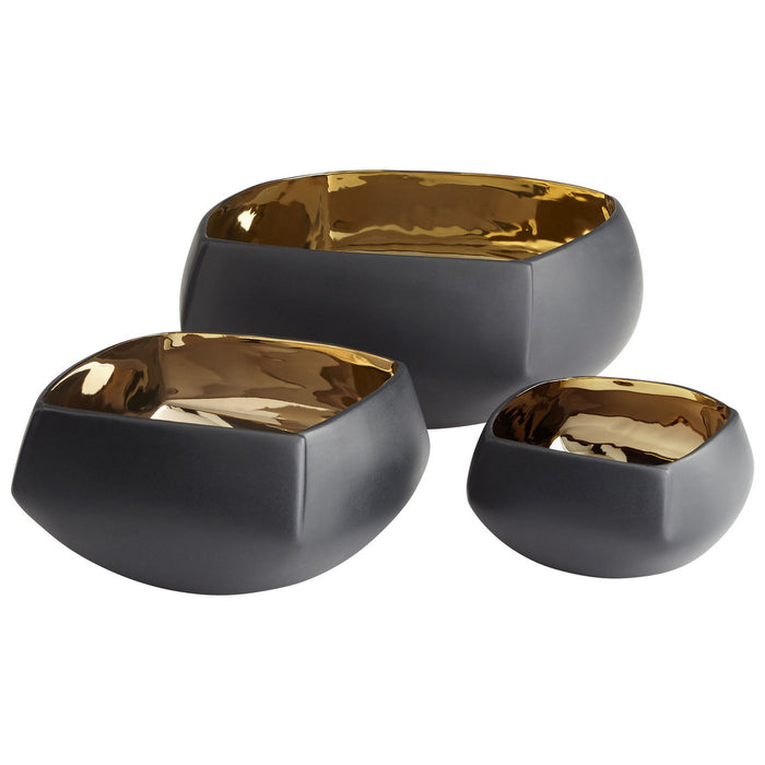 Cyan 08488 Bowl, Gold