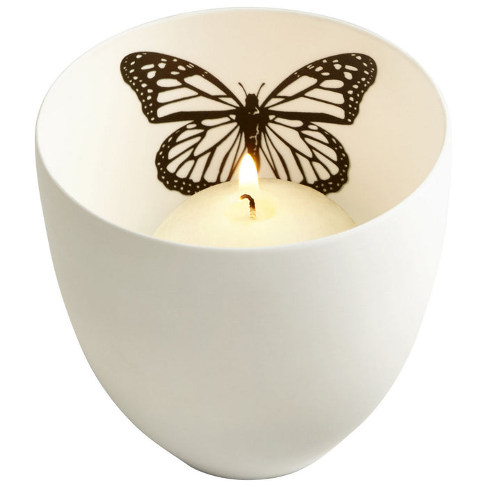 Cyan 08498 Candleholder, White