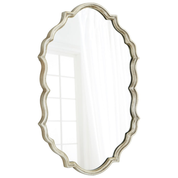 Cyan 08556 Mirror, White Patina