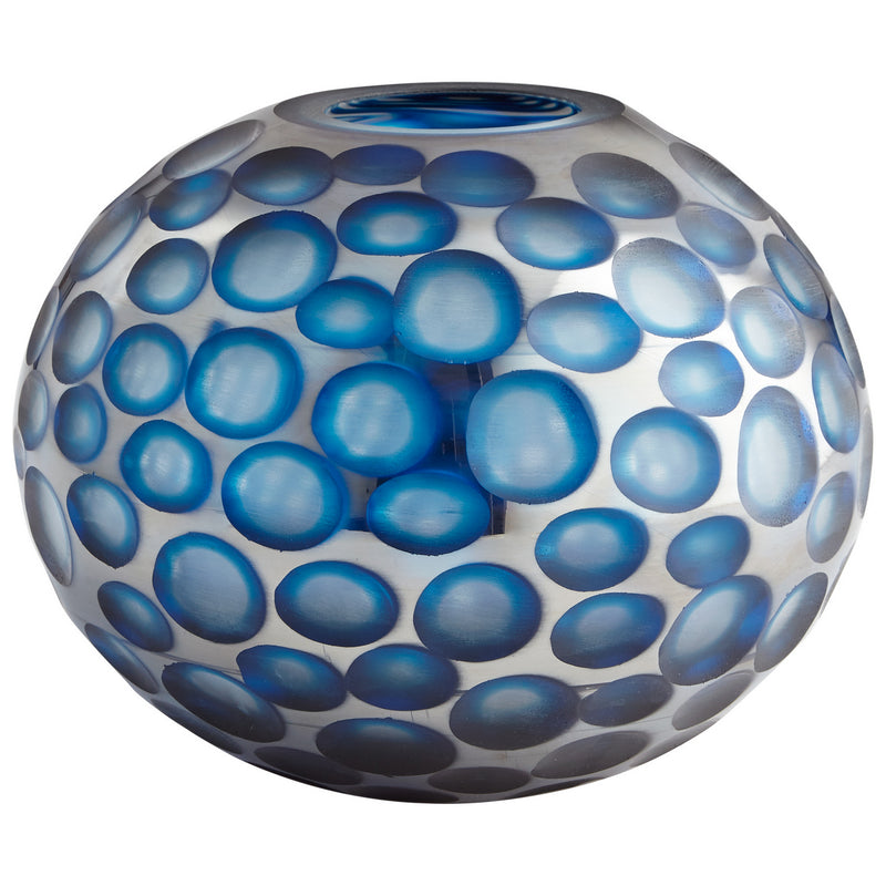 Cyan 08652 Vase, Blue