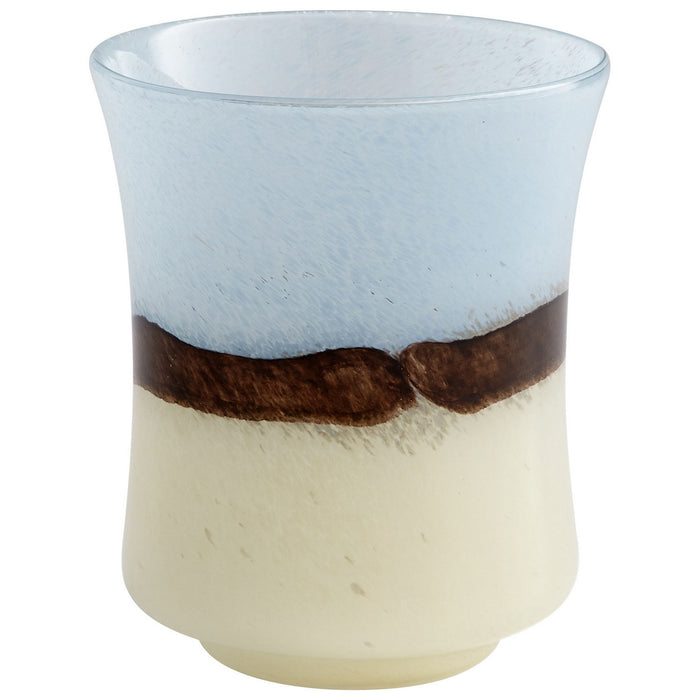 Cyan 08811 Vase, Brown And Ivory
