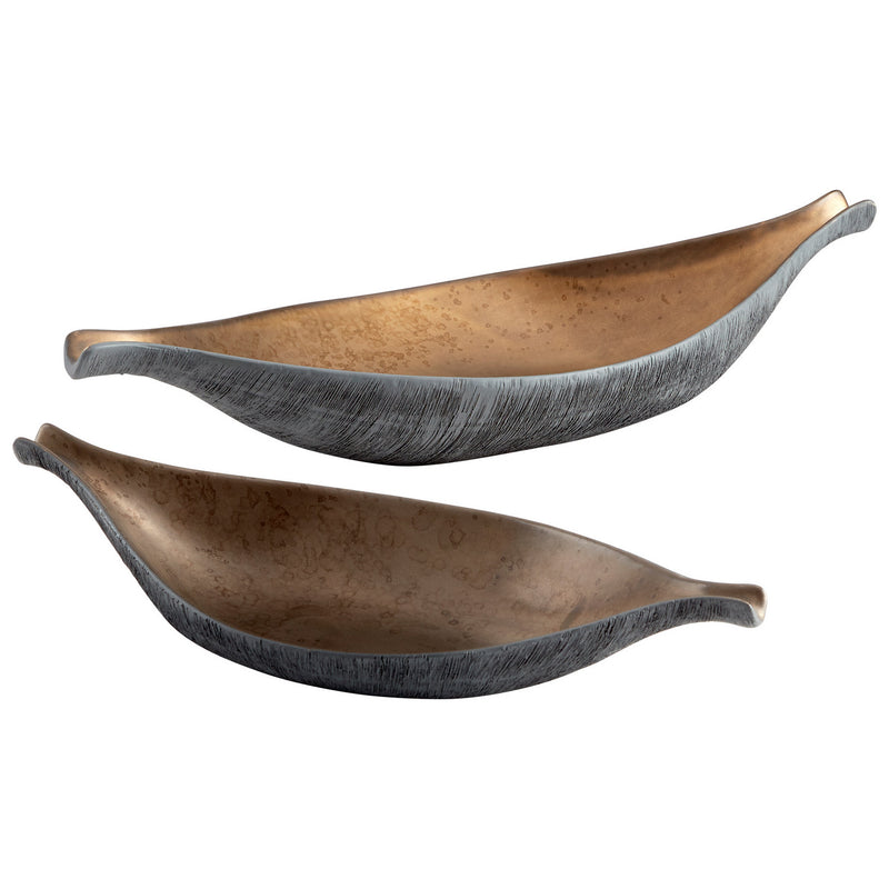 Cyan 09012 Tray, Charcoal Grey And Bronze