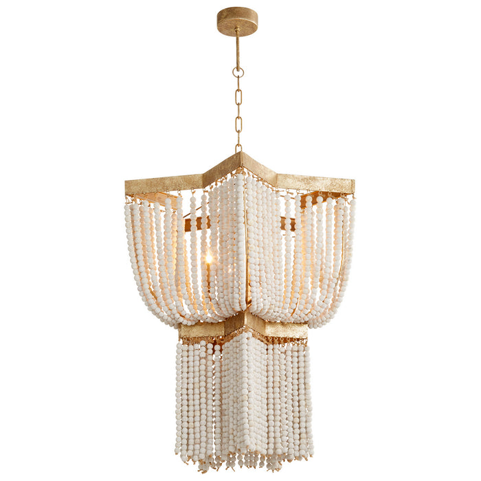 Cyan 09260 Three Light Pendant, Tinted Gold Leaf
