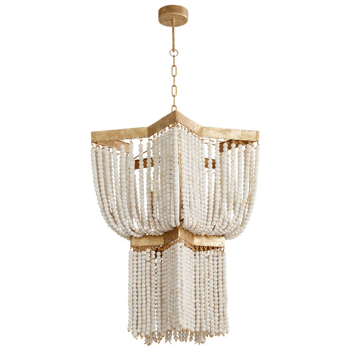 Cyan 09260 Three Light Pendant, Tinted Gold Leaf