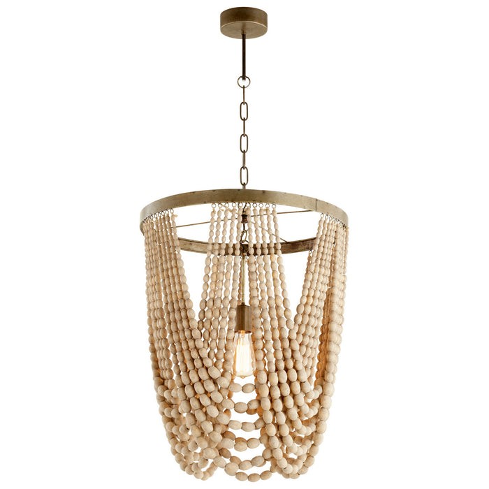 Cyan 09264 One Light Pendant, Tinted Raw Iron