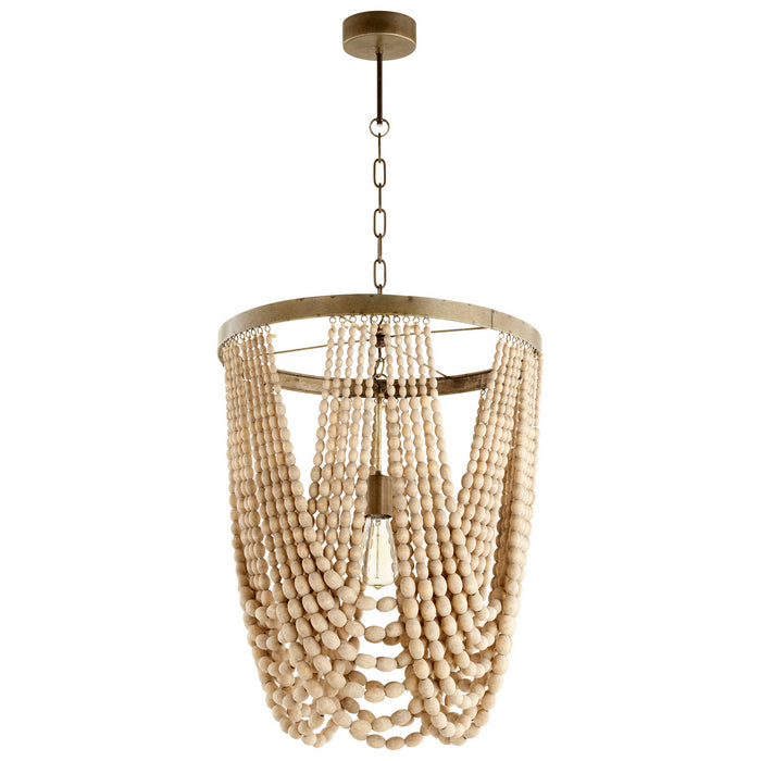 Cyan 09264 One Light Pendant, Tinted Raw Iron
