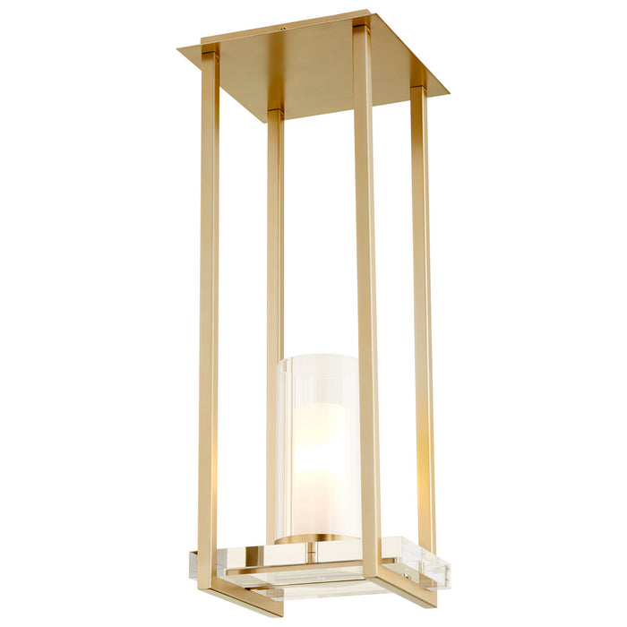 Cyan 09294 One Light Pendant, Aged Brass