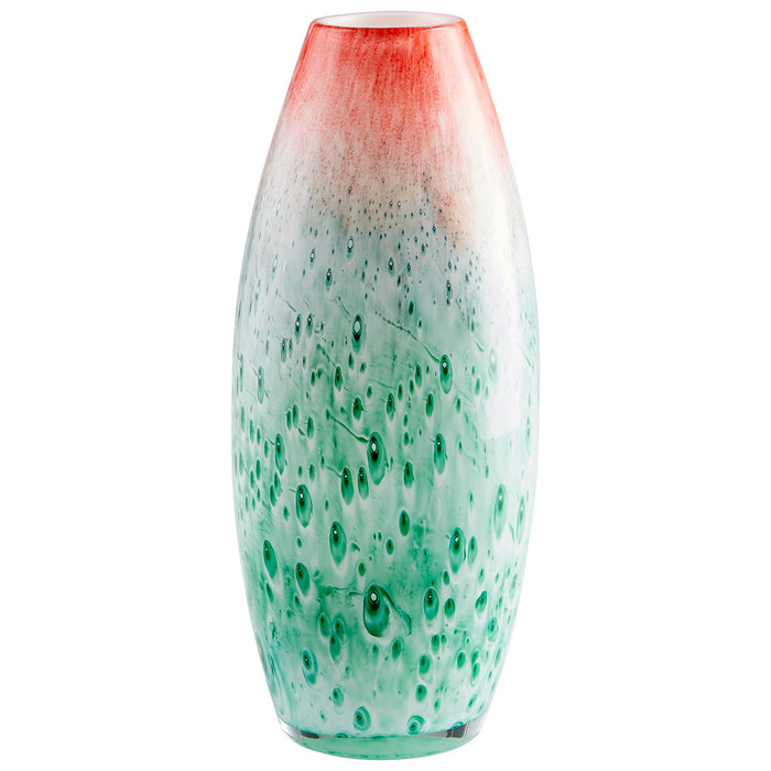 Cyan 09464 Vase, Red And Green
