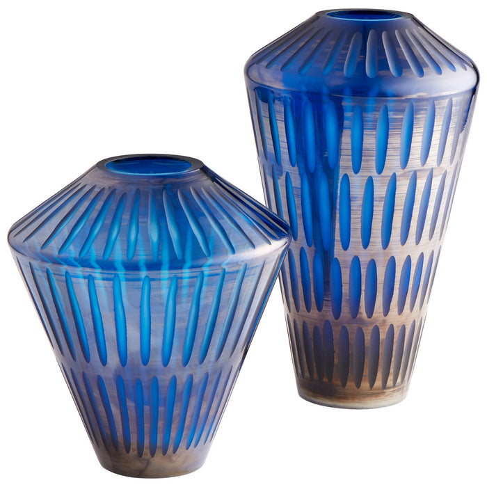 Cyan 09495 Vase, Blue