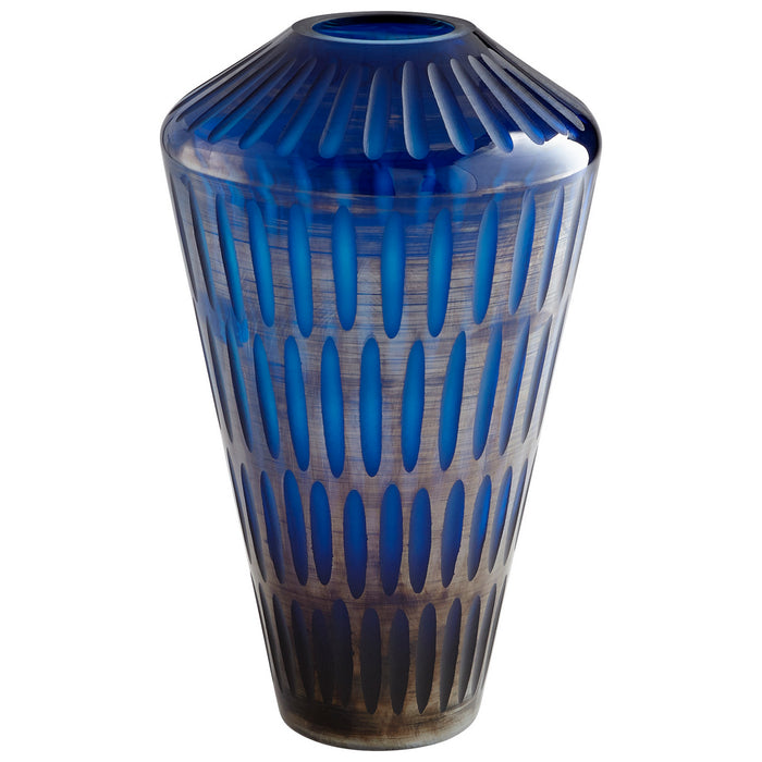 Cyan 09496 Vase, Blue