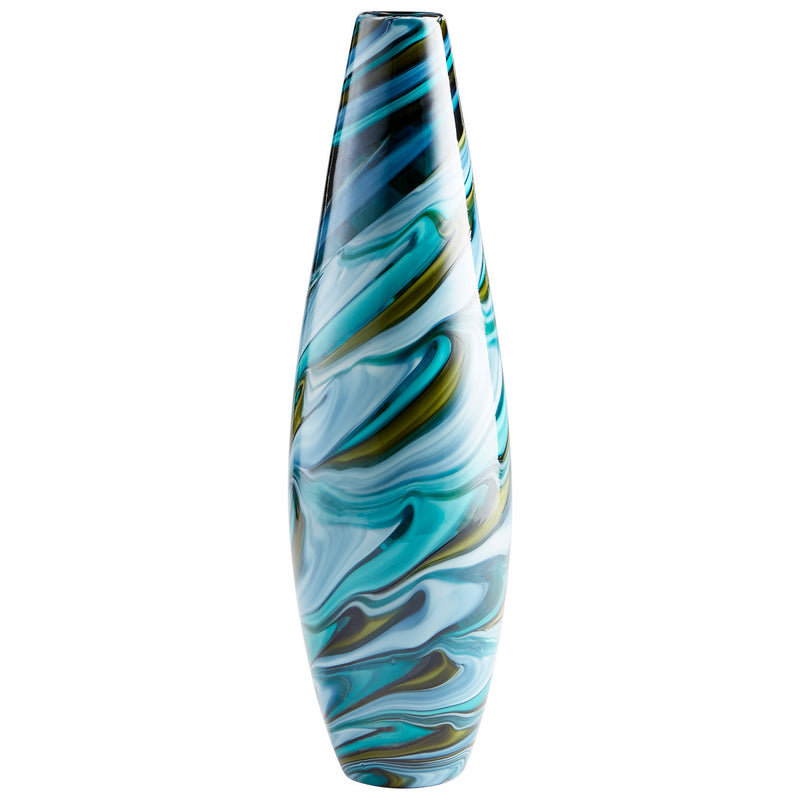 Cyan 09503 Vase, Multi Colored Blue