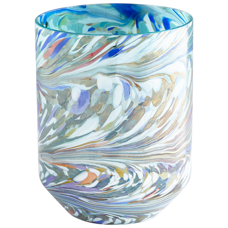 Cyan 09515 Vase, Jade Mosiac