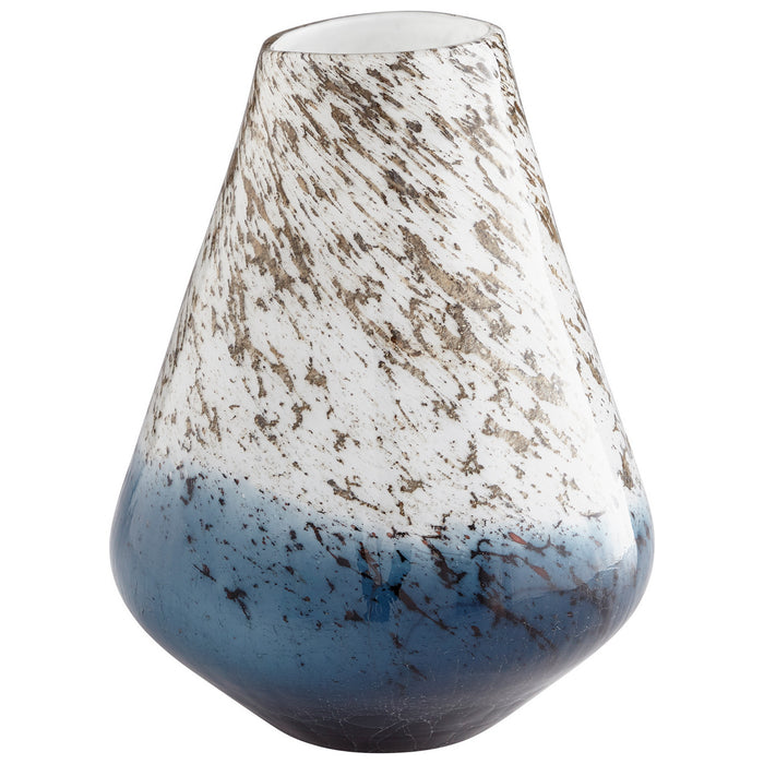 Cyan 09542 Vase, Blue And White