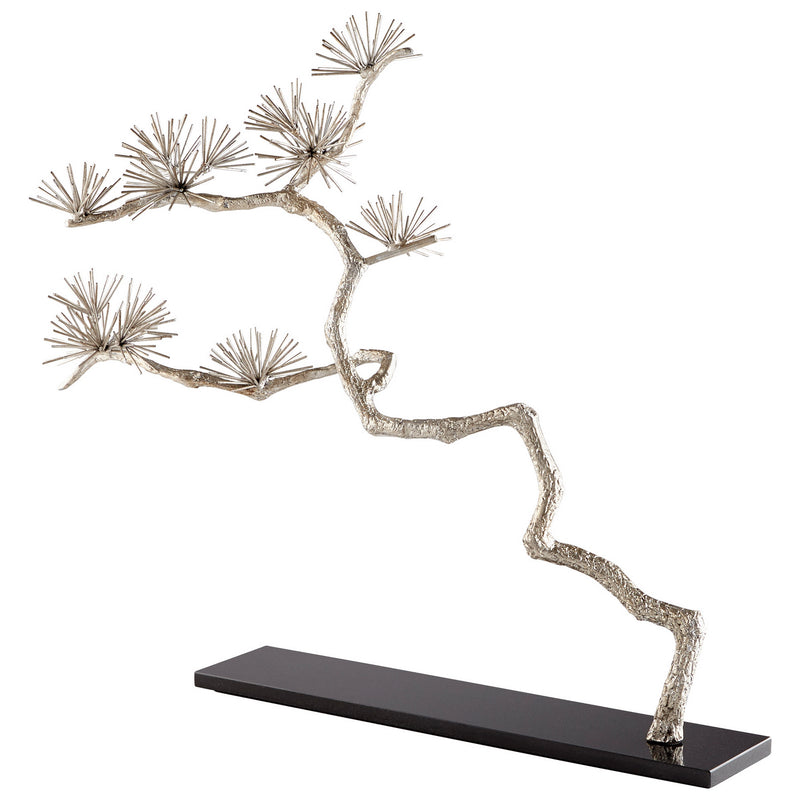 Cyan 09584 Sculpture, Silver Leaf