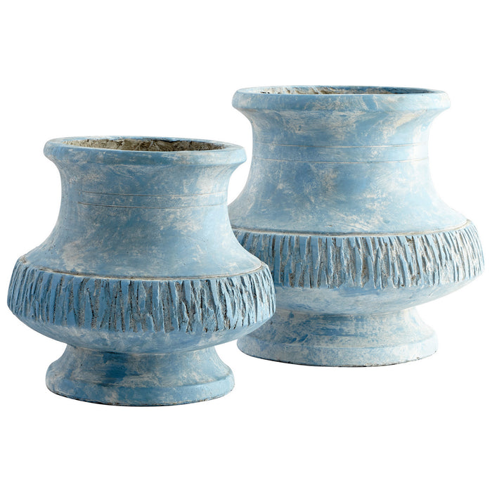 Cyan 09619 Planter, Antique Blue