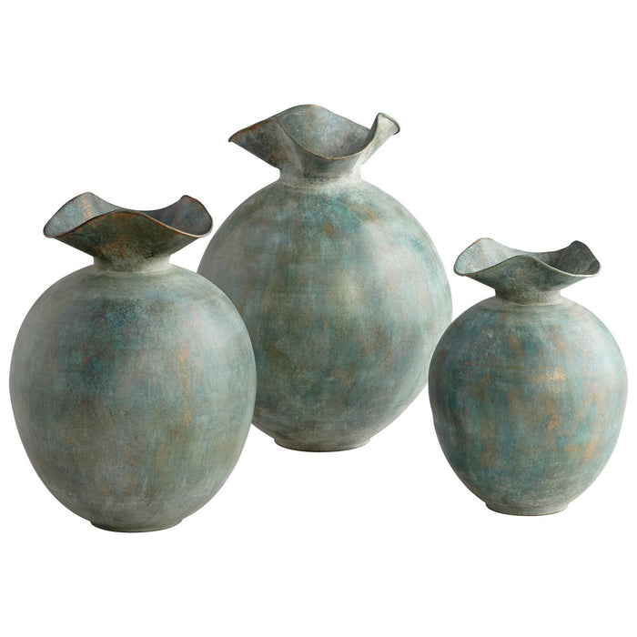 Cyan 09631 Vase, Gold Patina