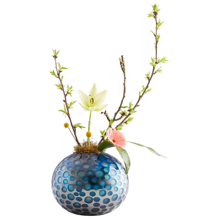 Cyan 09645 Vase, Blue