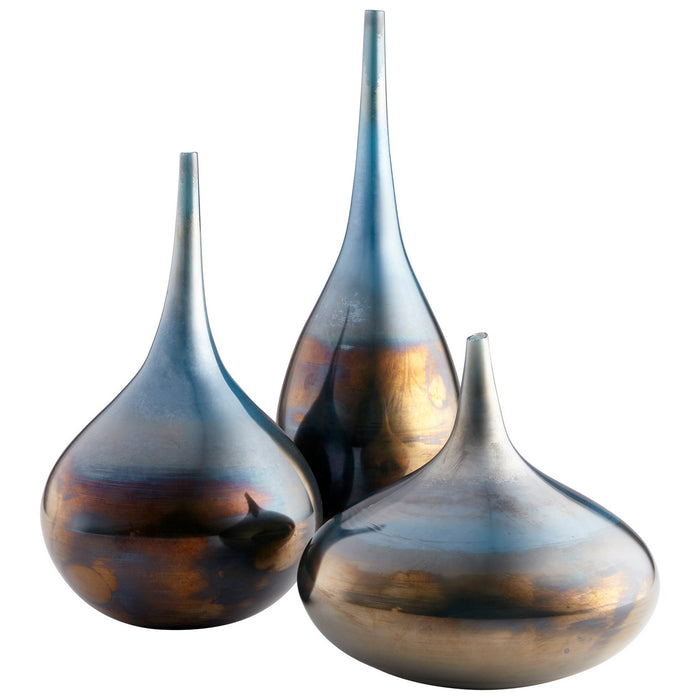 Cyan 09649 Vase, Iridescent Sunset